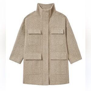 NEW IN BAG REISS AMORA HERRINGBONE WOOL-Blend Coat